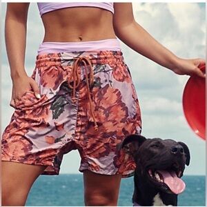 NWOT Free People Movement The Switchback Shorts in Water Color Print size M